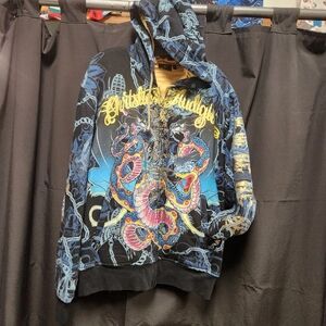 Christian Audigier XL zip up hoody